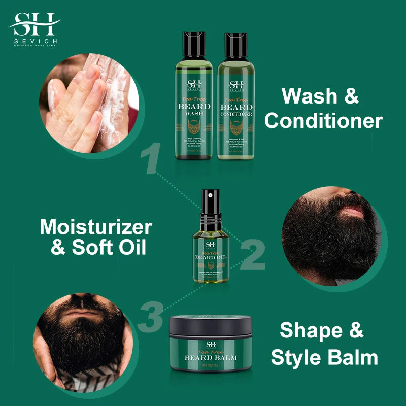 kit crecimiento de barba para hombres - resultados en 30 días